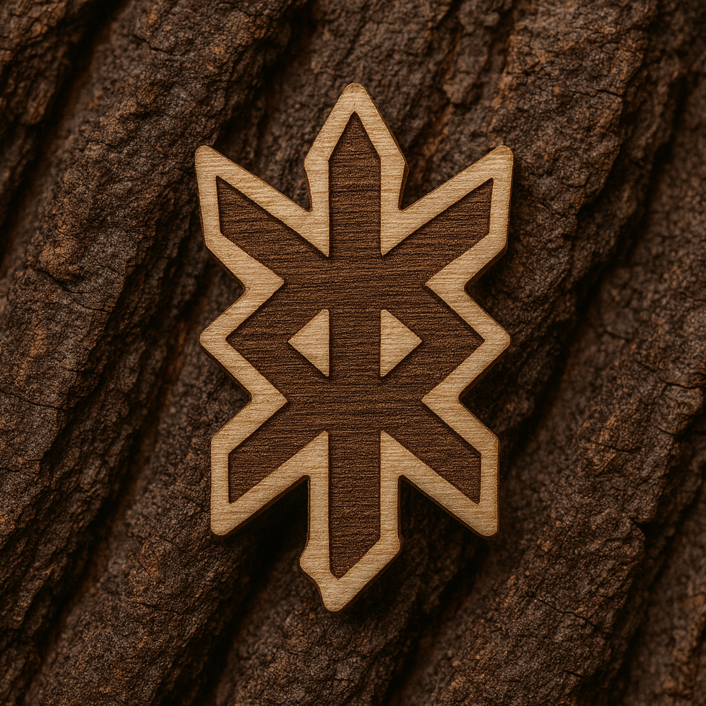 Protection rune 23x13mm pin