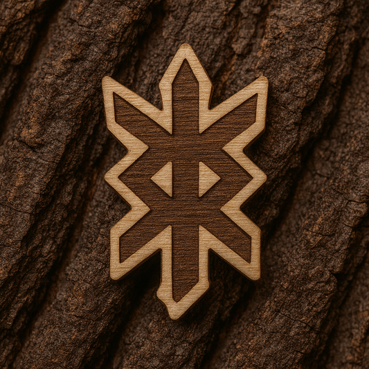 Protection rune 23x13mm pin