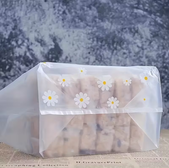 Daisies plastic gift bag- 30x20cm