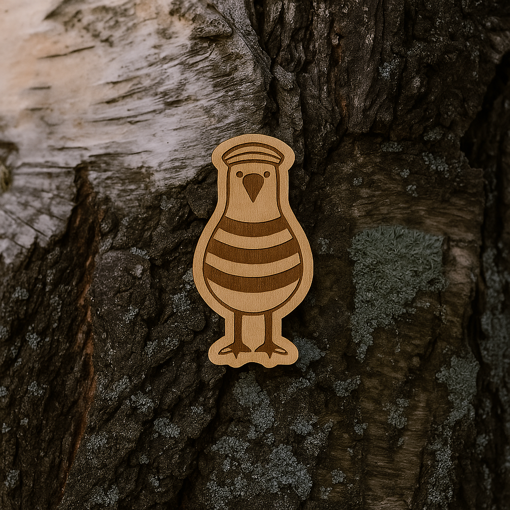 Seagull sailor 30x15mm pin