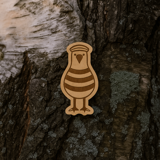 Seagull sailor 30x15mm pin