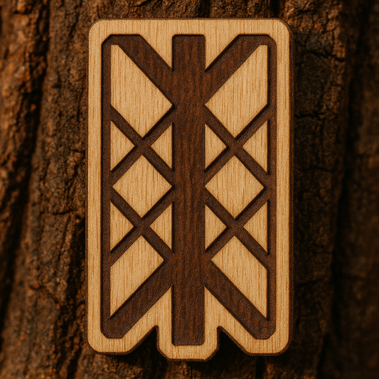Web of wyrd 36x18mm pin