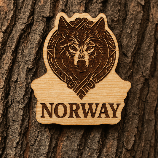 Wolfs head 44x47mm magnet