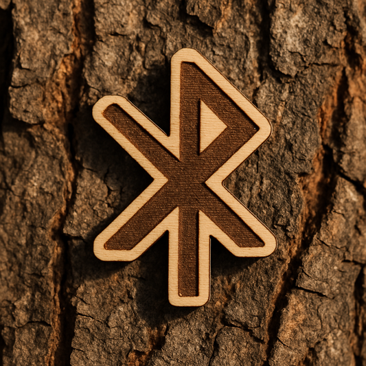 Love Rune 23x18mm pin