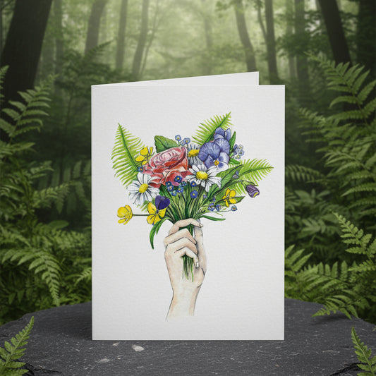 Wildflowers Bouquet Illustation card