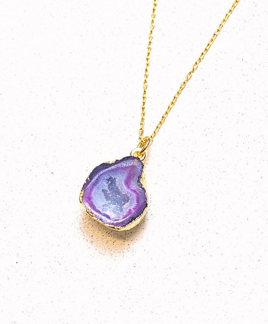 Collar de piedra de ágata
