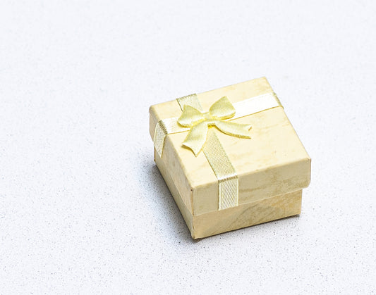 Mini gift box with ribbon