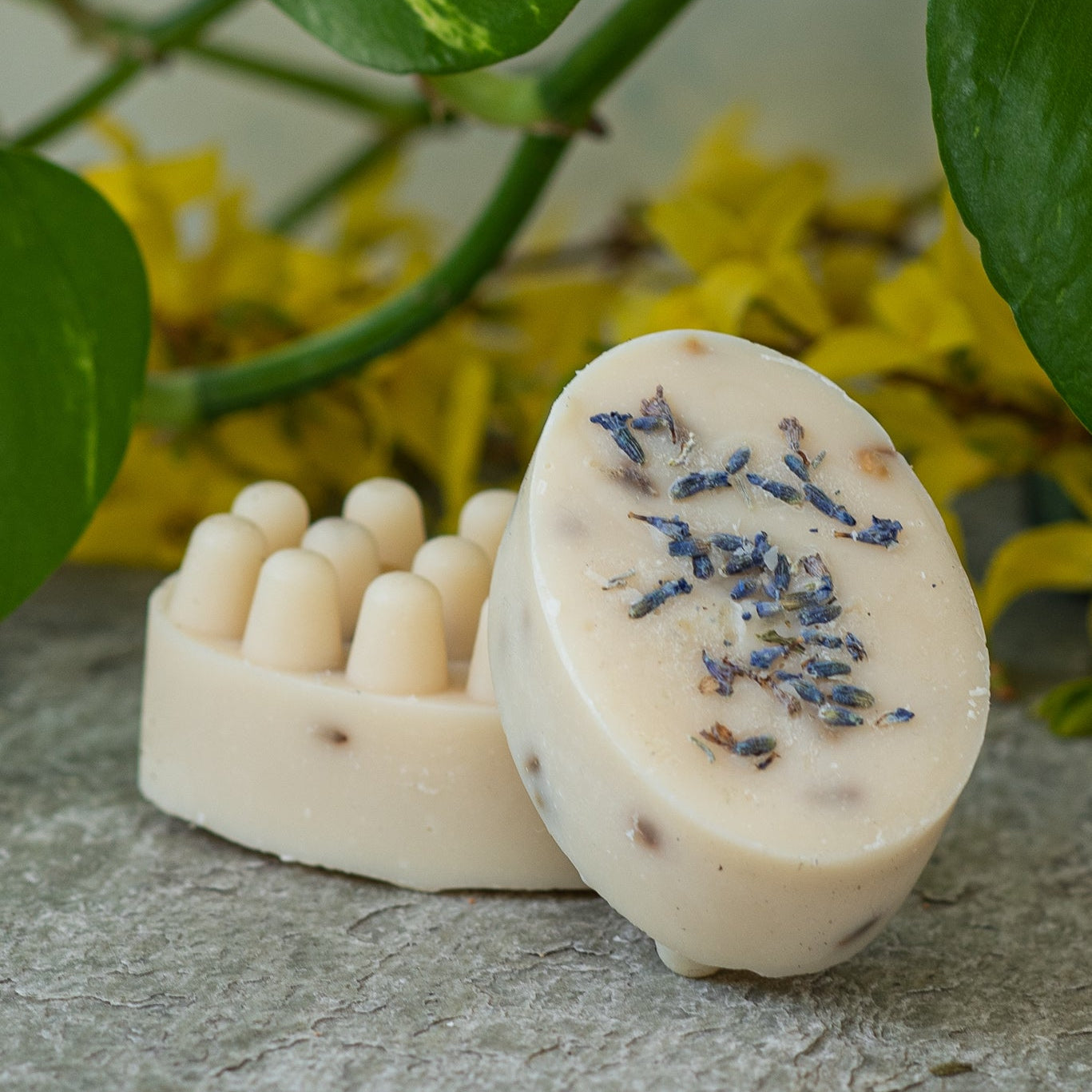 Jabón de masaje 100% natural de lavanda