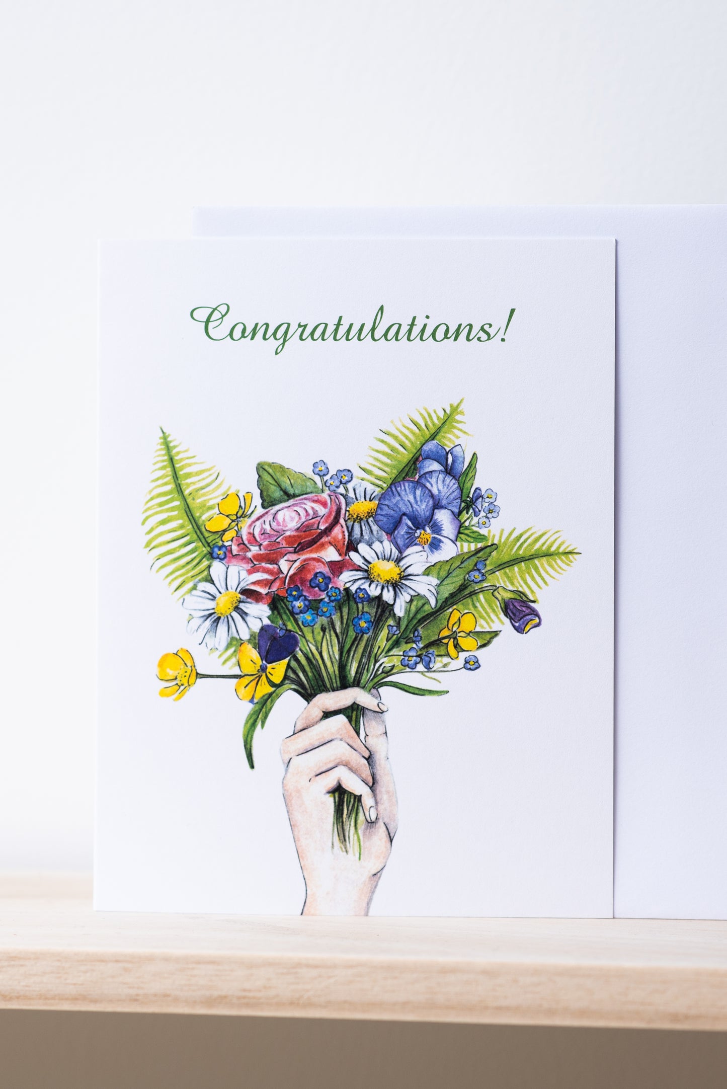 Grußkarte "Herzlichen Glückwunsch Bouquet"