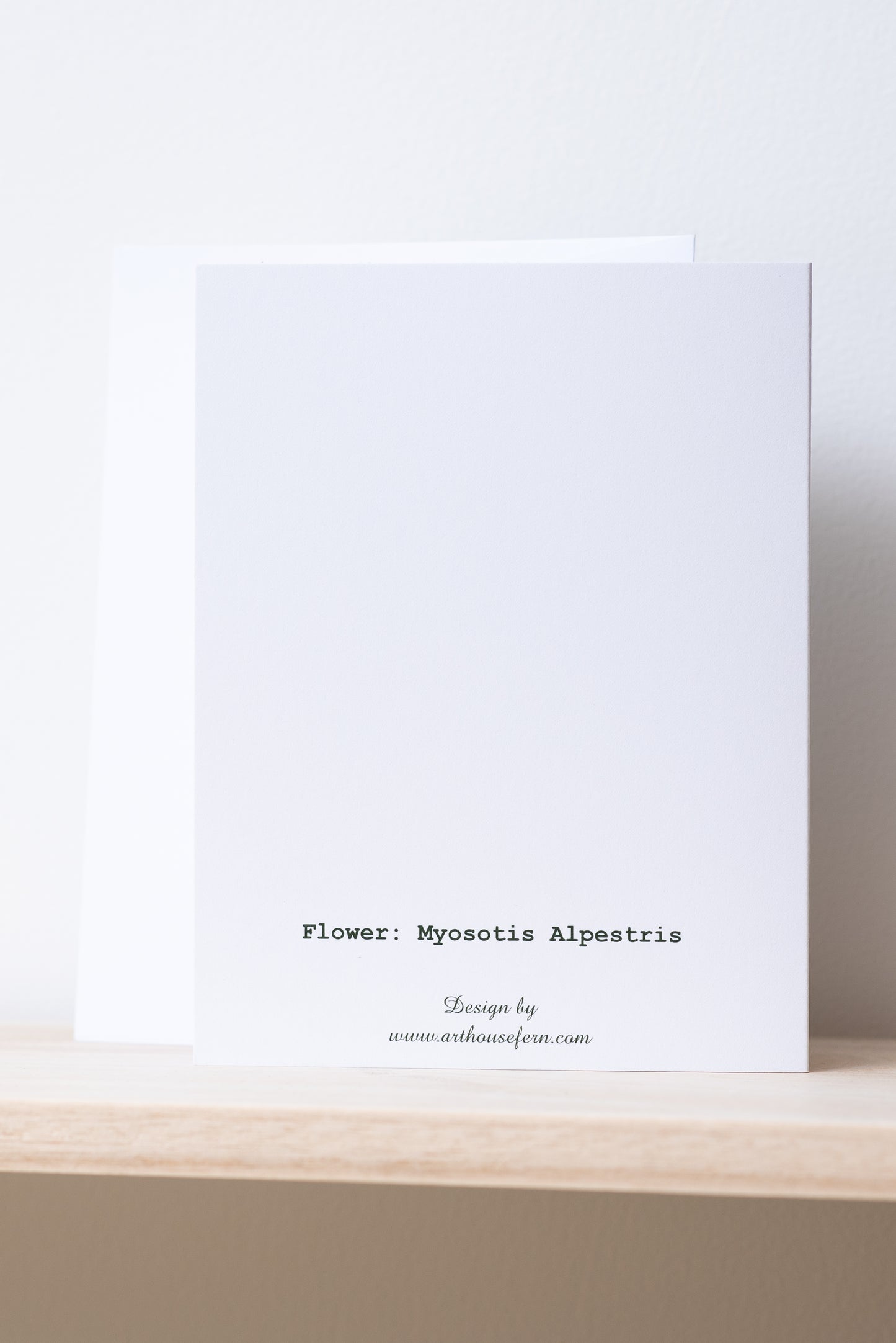 Tarjeta de felicitación "Flores no me olvides"