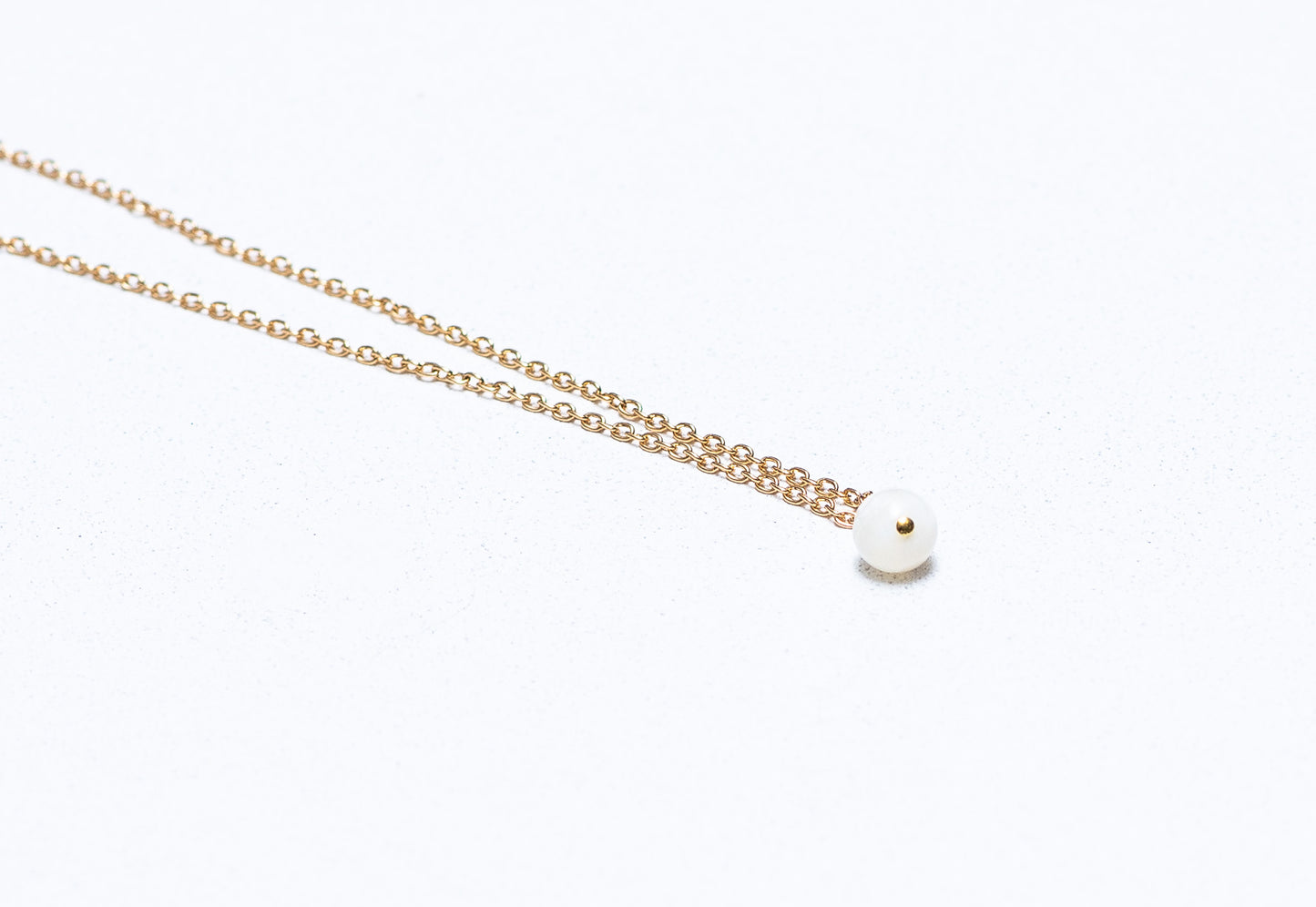 Ketting van parelmoer stenen kralen