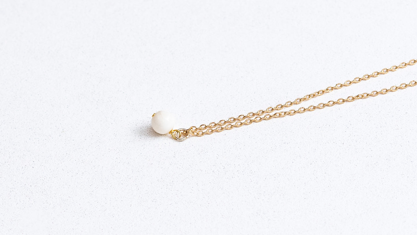 Ketting van parelmoer stenen kralen
