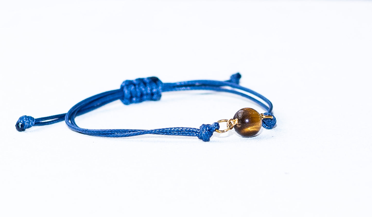 Armband met tijgeroogsteenkralen