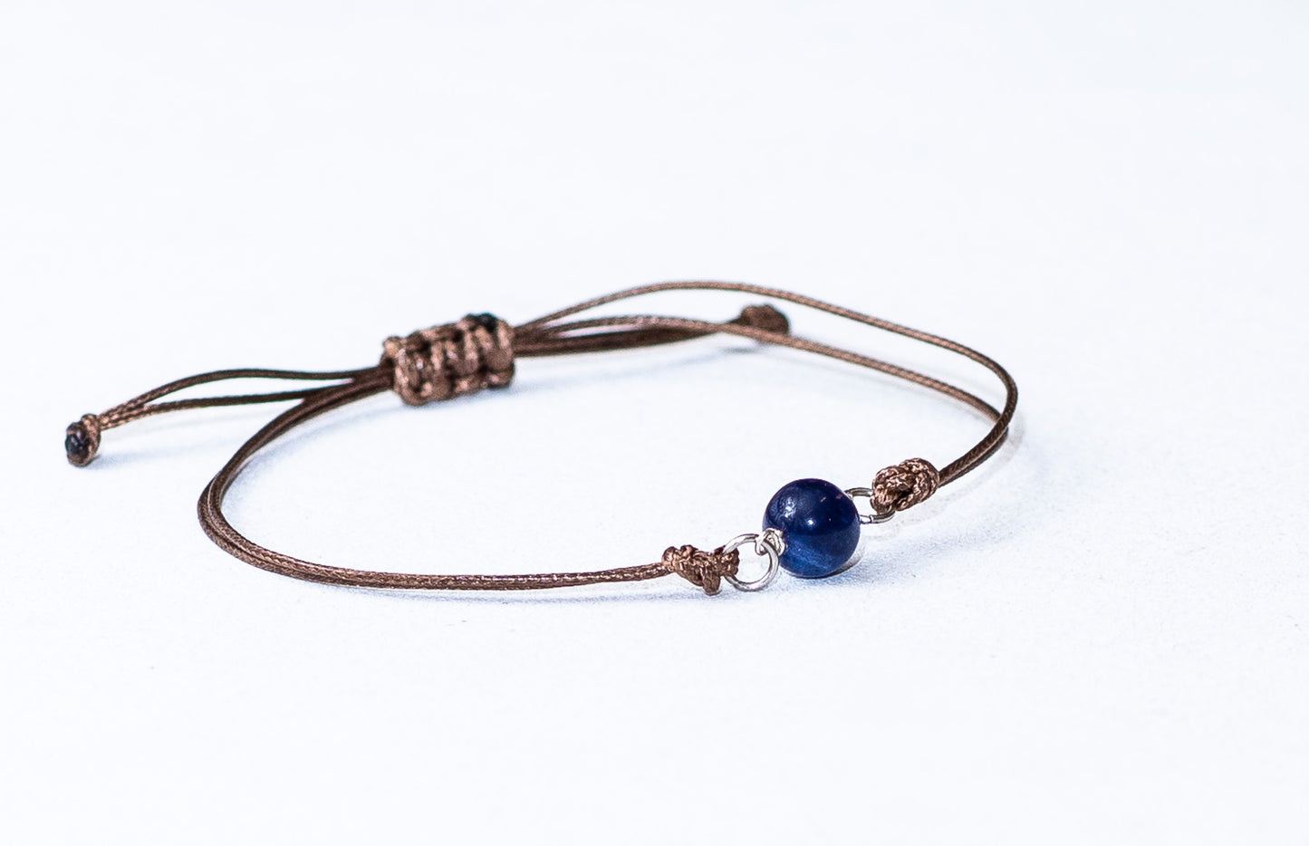 Sodaliet stenen kralen textiel armband