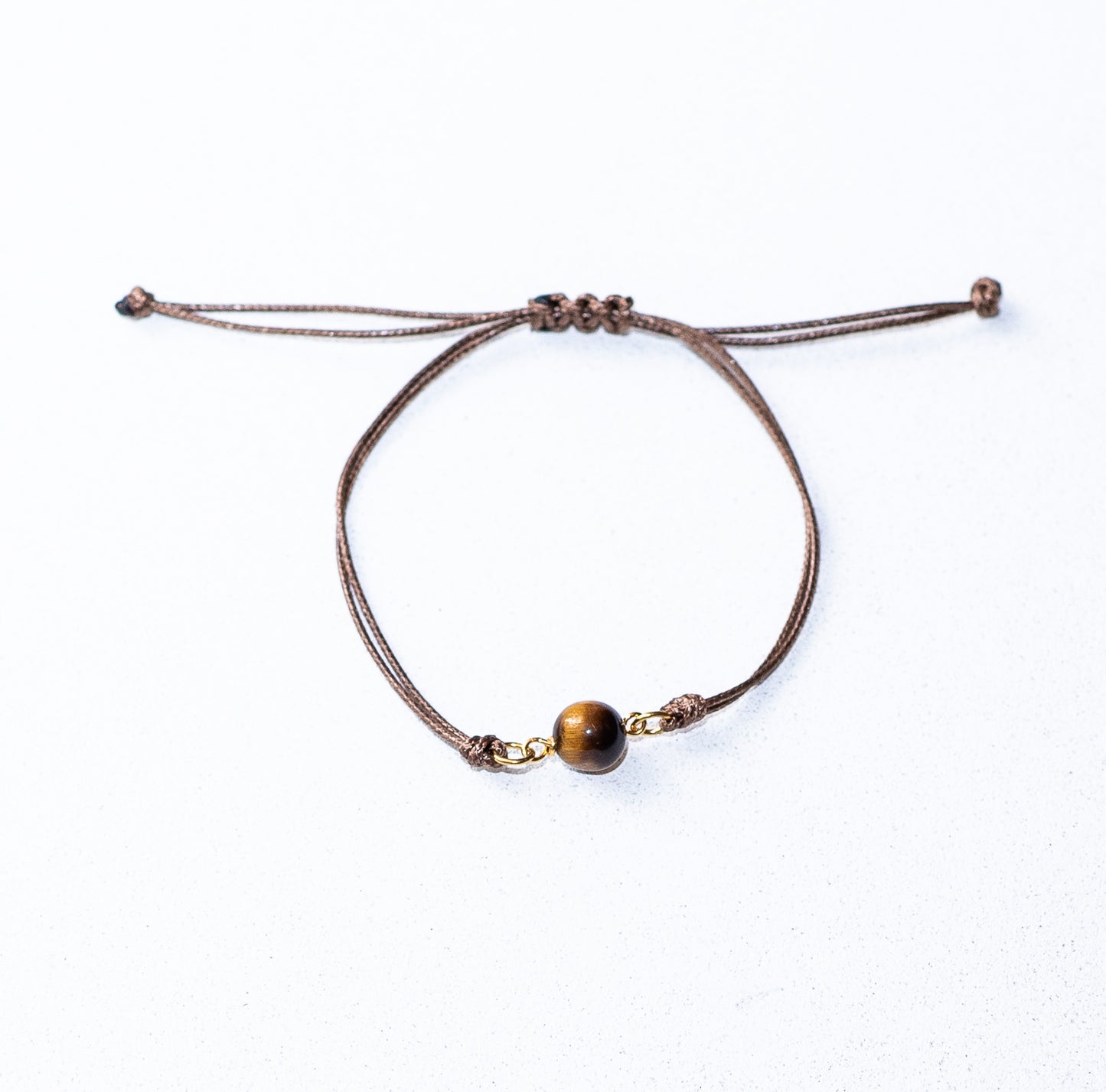 Armband met tijgeroogsteenkralen