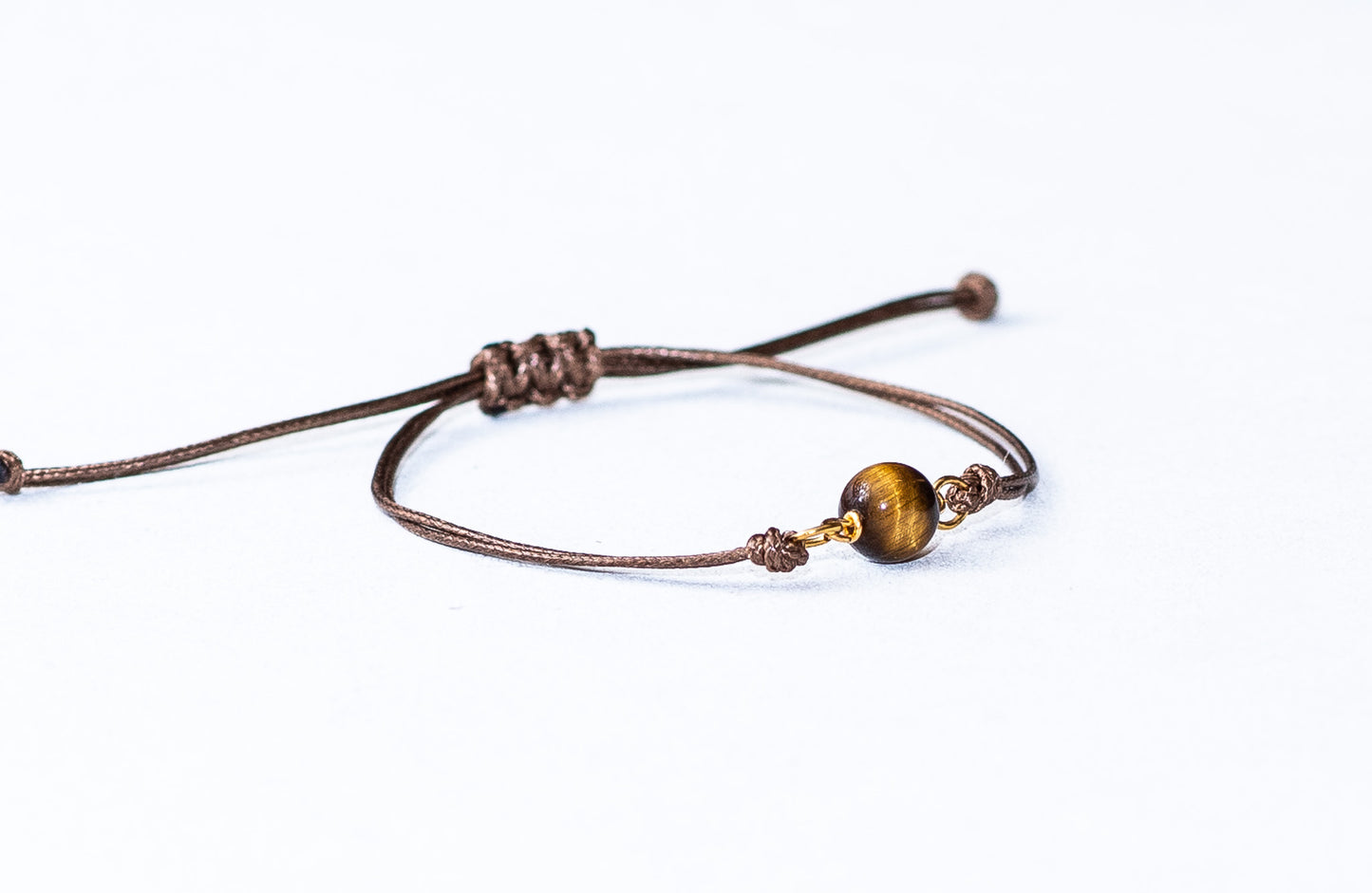 Armband met tijgeroogsteenkralen