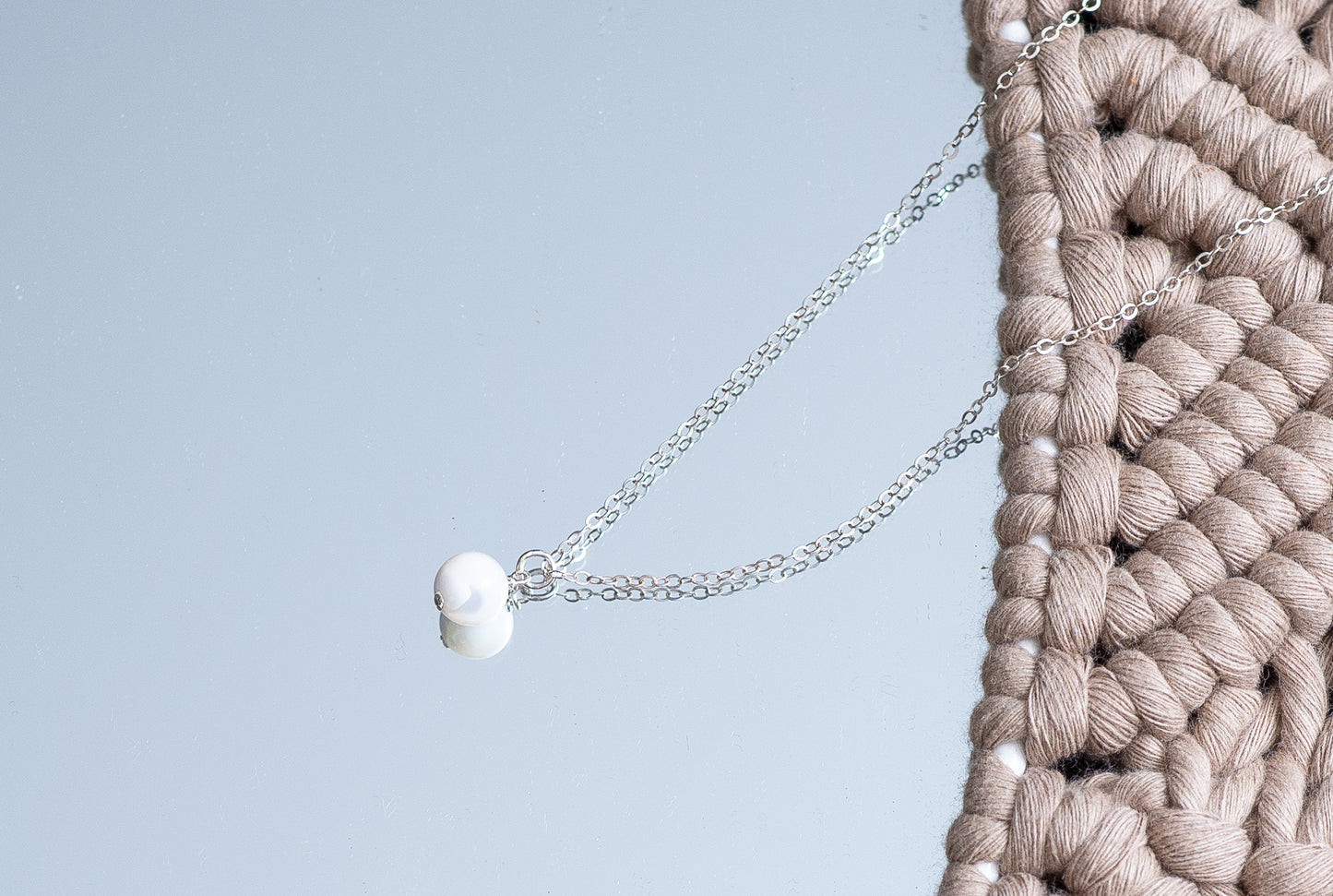 Ketting van parelmoer stenen kralen
