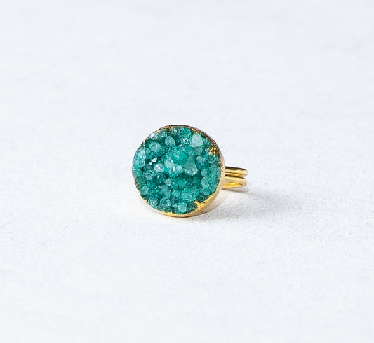 Achat druziger Steinring