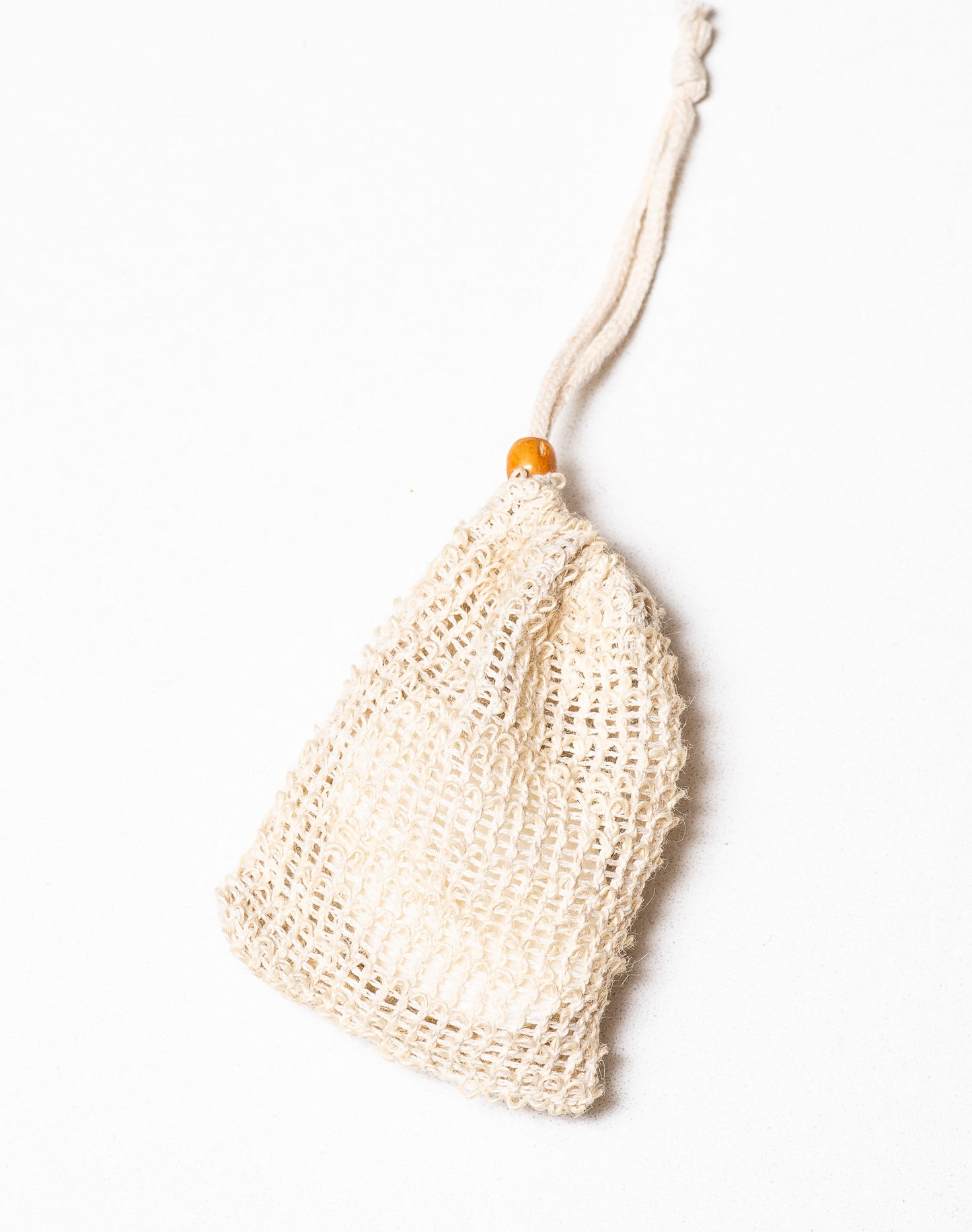 Bolsa exfoliante de cáñamo natural