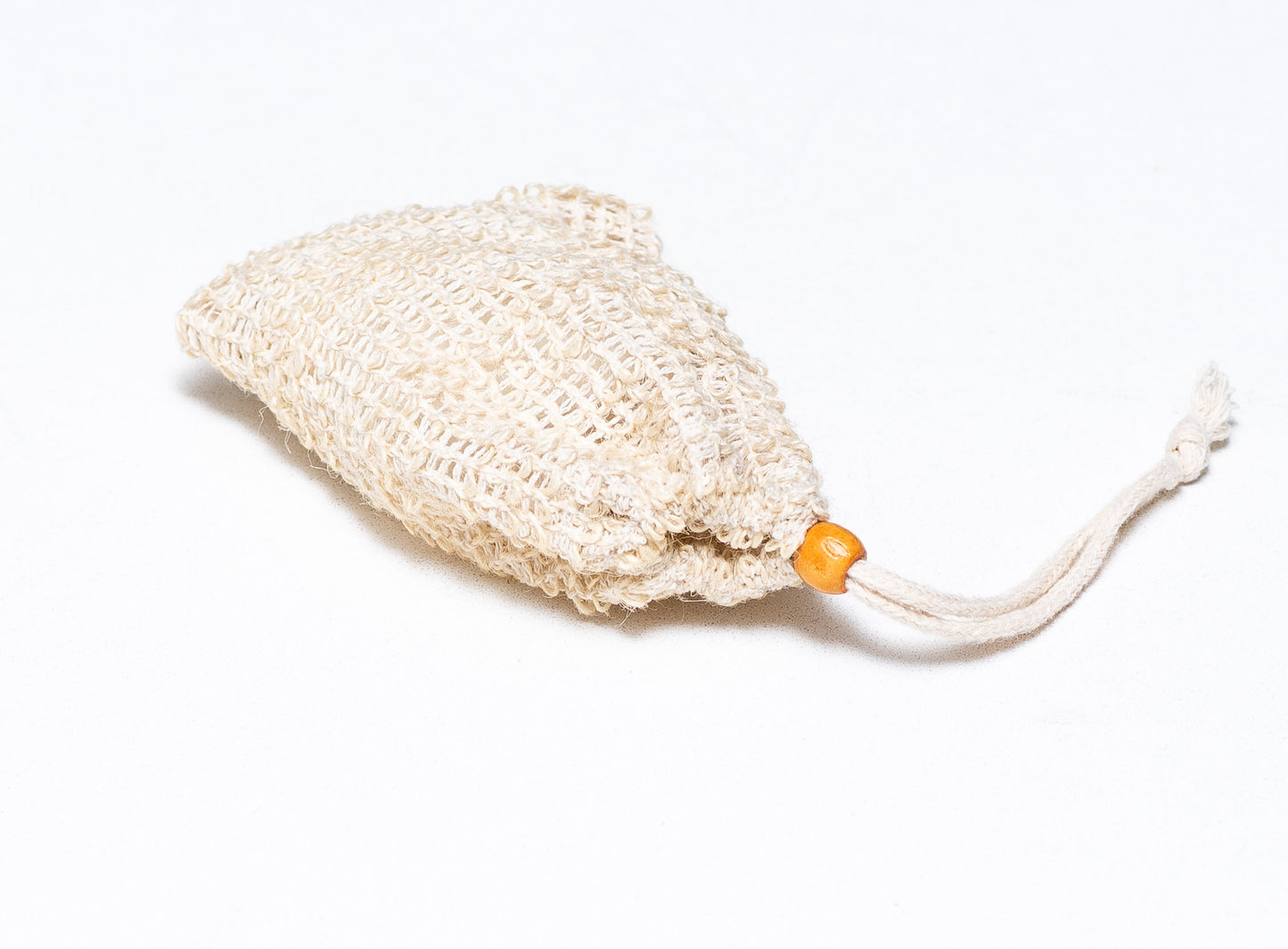 Bolsa exfoliante de cáñamo natural