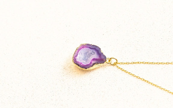 Collar de piedra de ágata